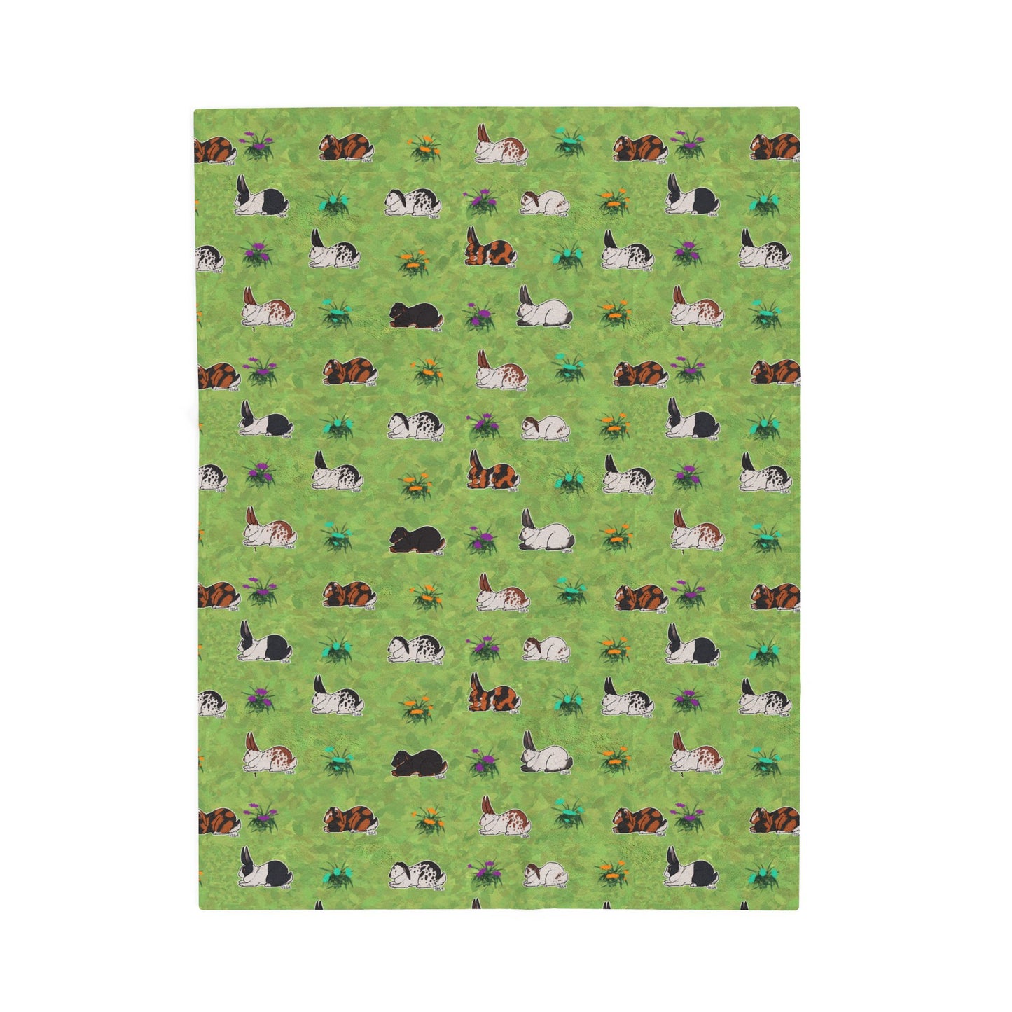 Rabbit Patterns Plush Blanket