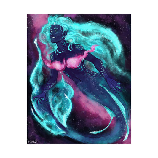 Galaxy Mermaid Poster