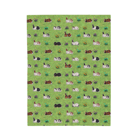 Rabbit Patterns Plush Blanket