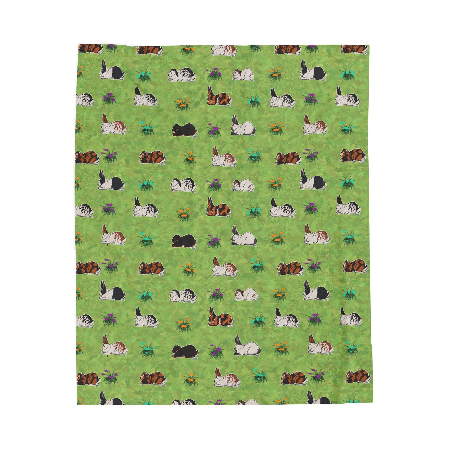 Rabbit Patterns Plush Blanket