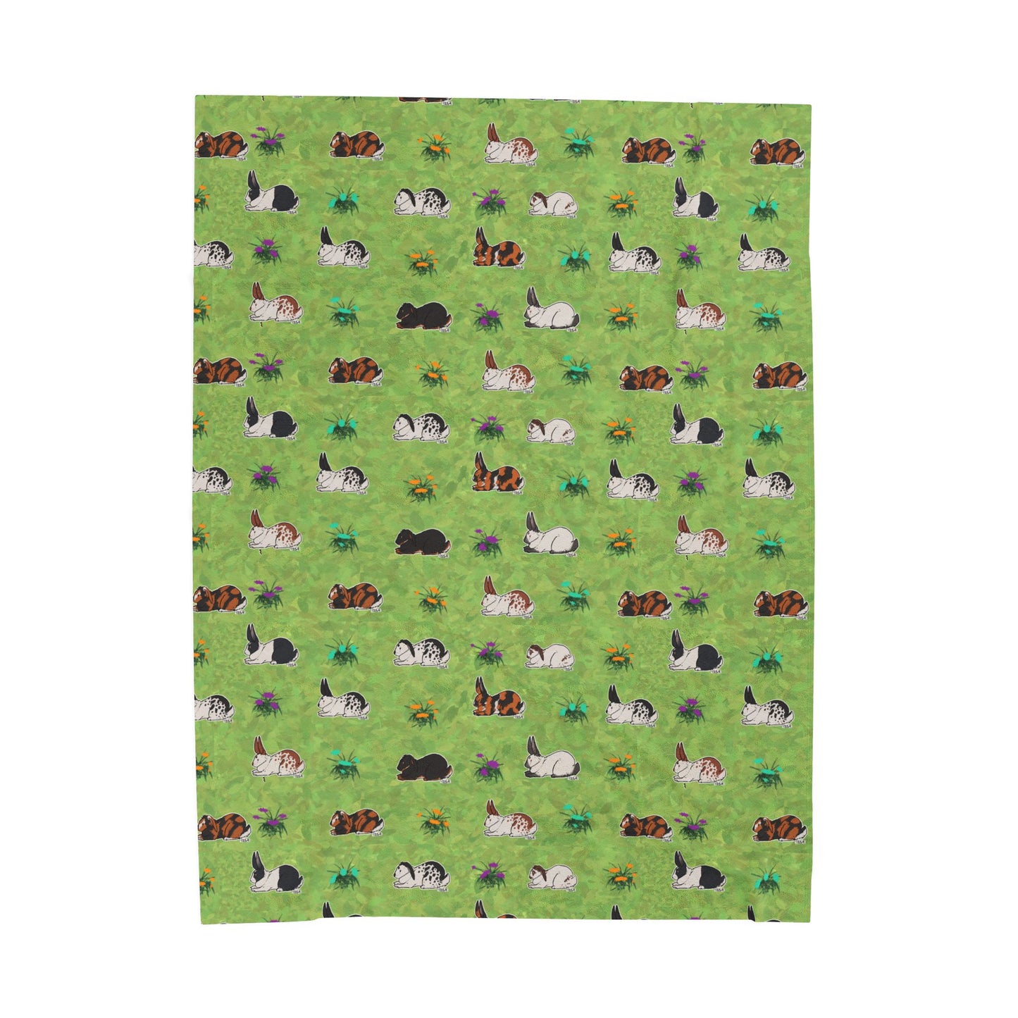 Rabbit Patterns Plush Blanket